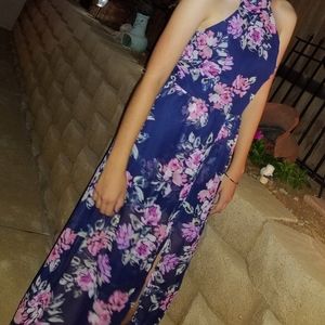 Flower Romper with high-low cover